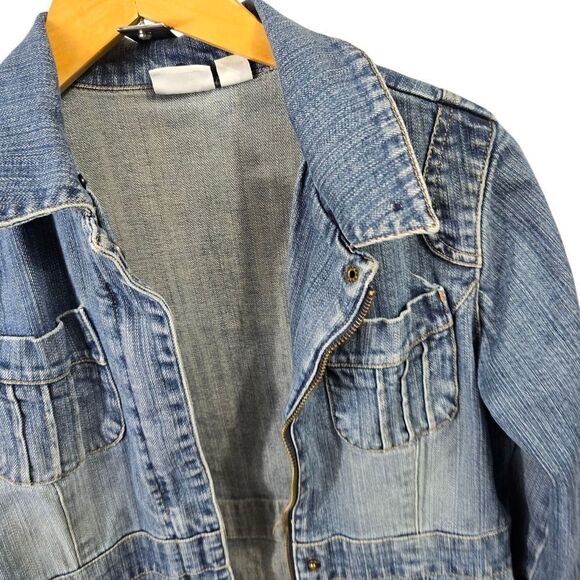 Cato Blue Jean Jacket Classic Denim Style - Picture 3 of 5